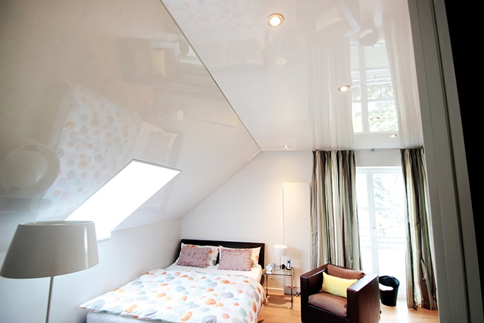 VOCIL Spanndecke Hochglanz weiss