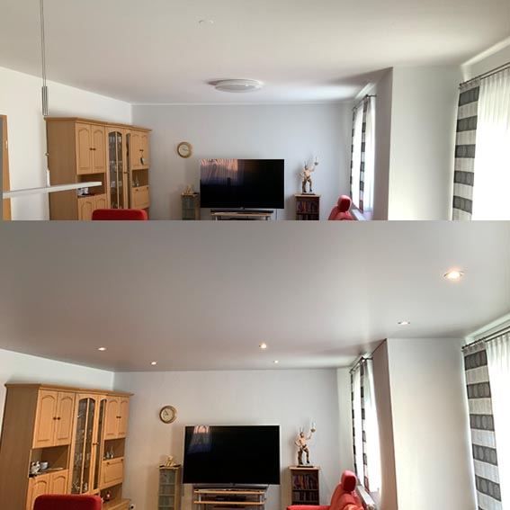 Spanndecke MATT weiss