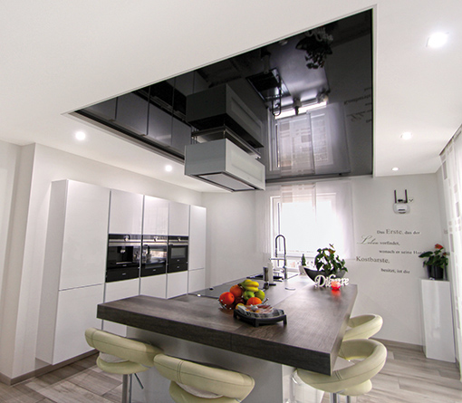 Spanndecke HG schwarz