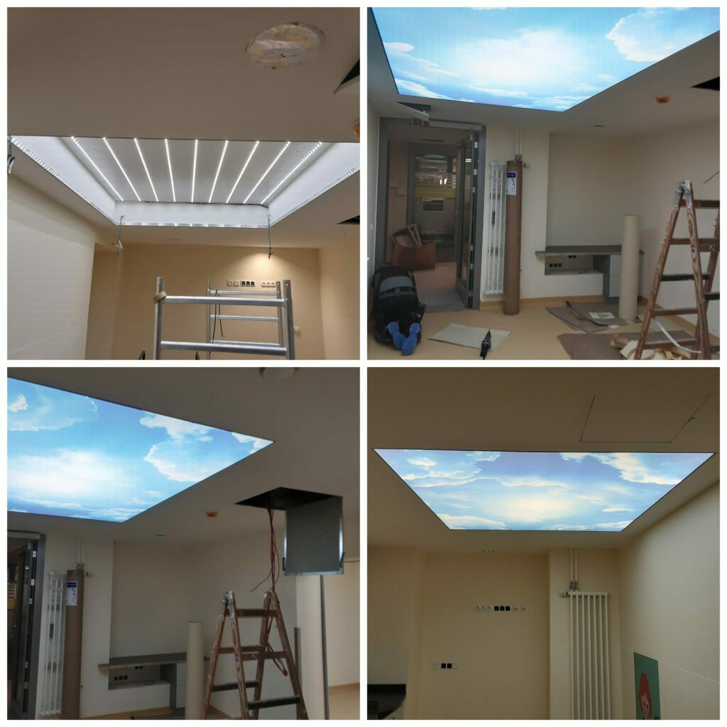 Montage Lichtdecke