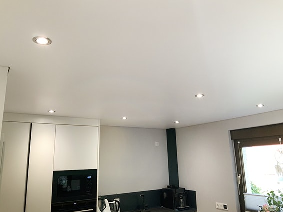 Spanndecke Matt weiss