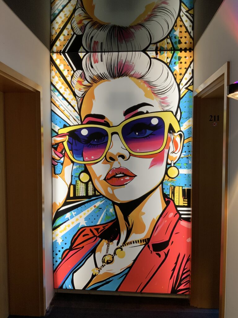 Wandbild Textilgewebe 1