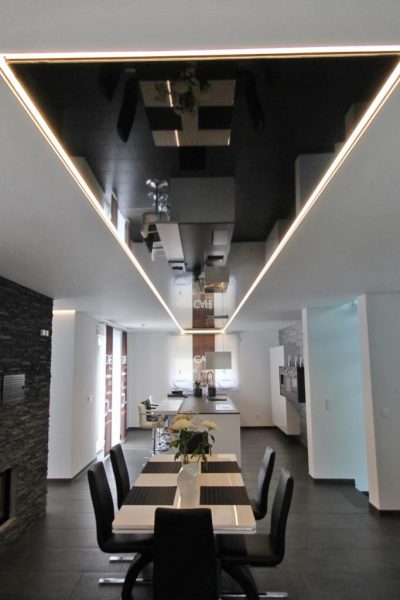 Spanndecke HG schwarz