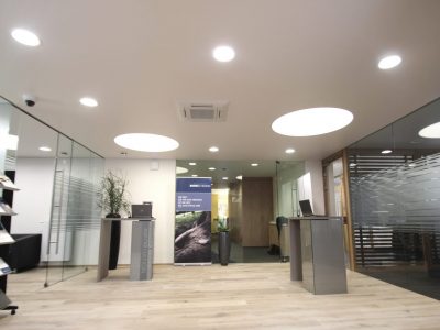 Spanndecke matt, Akustik weiss