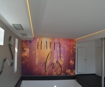 Wandbespannung Lichtdecke